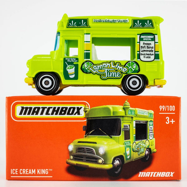 2021 Matchbox Power Grabs #99 Ice Cream King BRIGHT GREEN | LEMON LIME | FSB