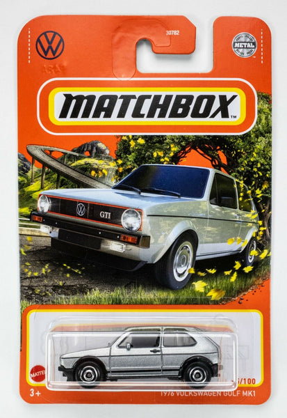 2022 Matchbox #25 1976 Volkswagen Golf MK1 DIAMOND SILVER | EMPTY HATCH | FSC