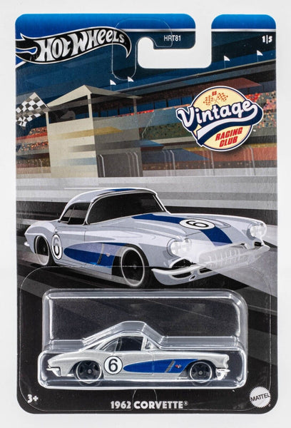 2024 Hot Wheels Vintage Racing Club Mix 2 #1 1962 Corvette SILVER | FSC