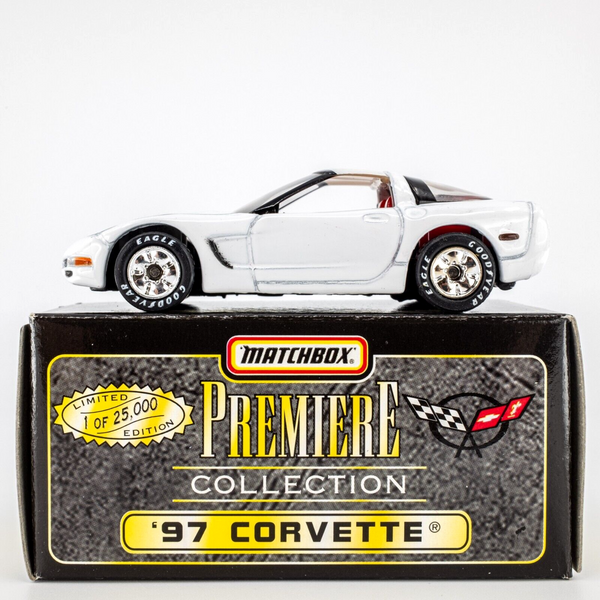 1997 Matchbox "Premiere Collection Corvette" '97 Corvette WHITE | BOXED