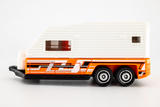 2012 Matchbox "Outdoor Adventure" Travel Trailer WHITE | ORANGE | MINT