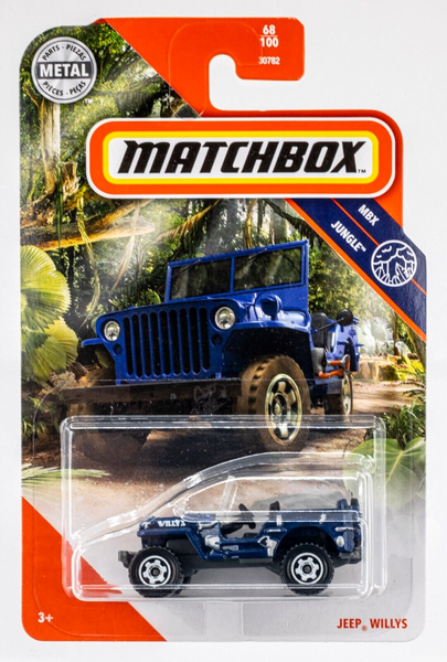 2020 Matchbox #68 1943 Jeep Willys BLUE | FSC