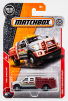 2018 Matchbox #45 Ford F-550 Superduty SILVER | MAROON | MOUNTAIN RSQ | FSC