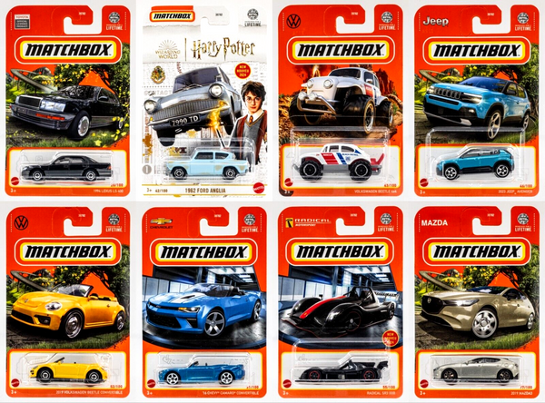 2024 Matchbox Mix 10 | All 8 Vehicles | Ford Anglia HARRY POTTER | Radical | FSC