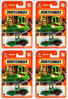 2023 Matchbox #52 Road Roller GREEN | RED | STREET WORKS | 4-PACK LOT | FSC