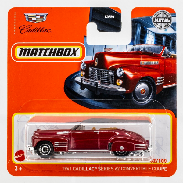 2022 Matchbox #62 1941 Cadillac Series 62 Convertible RED METALLIC | FSSC