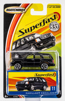 2004 Matchbox Superfast #11 Cadillac Escalade BLACK RAVEN | FSC