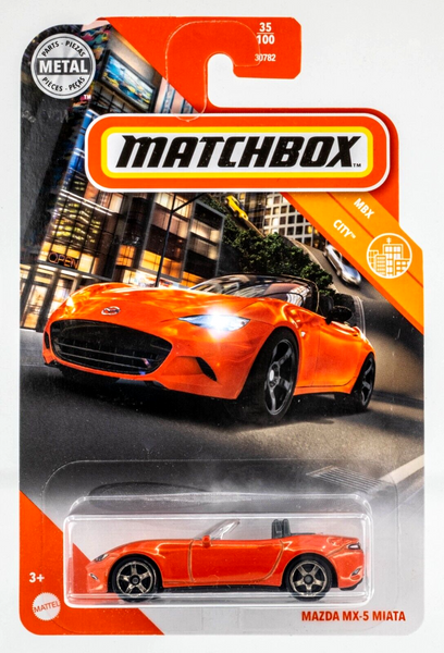 2020 Matchbox #35 Mazda MX-5 Miata RACING ORANGE | FSC