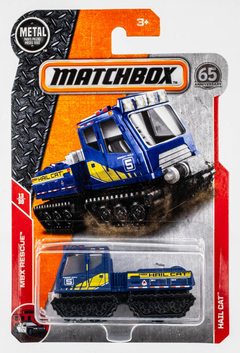 Matchbox 66 2018 Matchbox #66 Hail Cat MATTE BLUE | EMERGENCY VEHICLE 5 | FSC ...