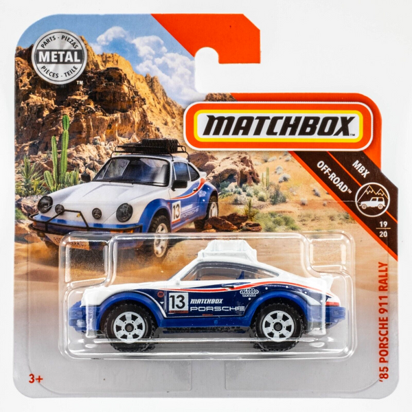 2019 Matchbox #65 '85 Porsche 911 Rally WHITE | BLUE | FSSC