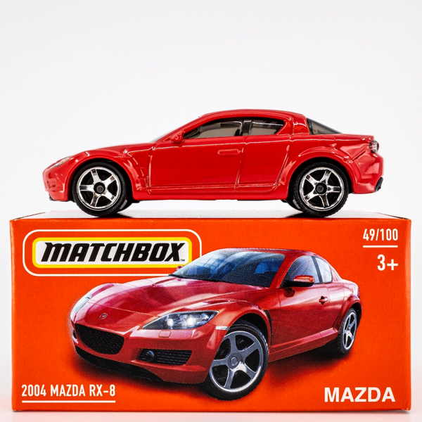 2024 Matchbox Power Grabs #49 2004 Mazda RX-8 VELOCITY RED MICA | FSB