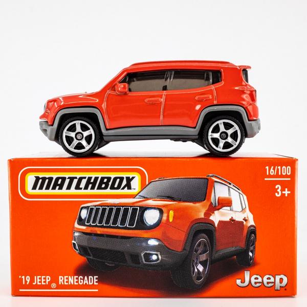 2024 Matchbox Power Grabs #16 '19 Jeep Renegade OMAHA ORANGE | FSB