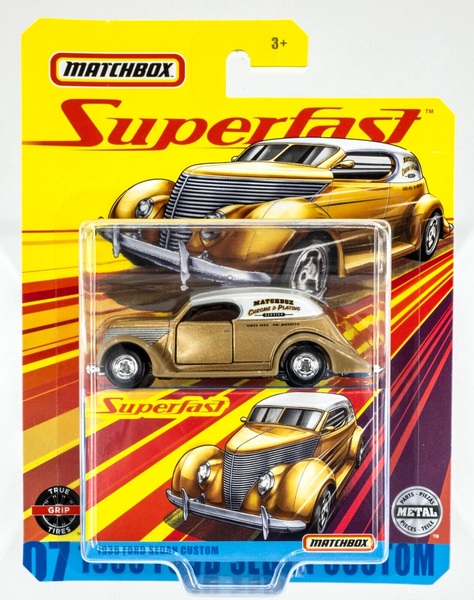 2020 Matchbox Superfast #07 1936 Ford Sedan Custom GOLD | WHITE | FSC