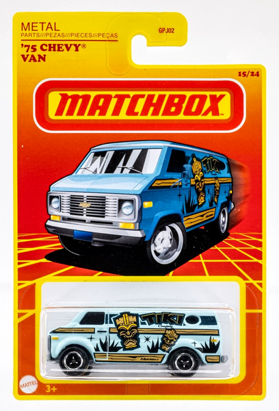 2021 Matchbox Target Retro #15 '75 Chevy Van POWDER BLUE | TIKI CRUISER | FSC