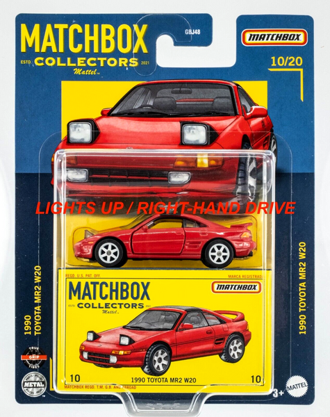 2022 Matchbox Collectors #10 1990 Toyota MR2 W20 RED | LIGHTS UP | RHD | FSC