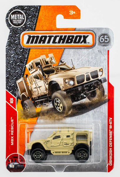 2018 Matchbox #122 Oshkosh Defense M-ATV MATTE BEIGE | FSC