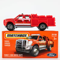 2021 Matchbox Power Grabs #29 Ford F-550 Superduty INDIAN RED | FIRE | FSB