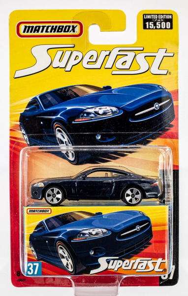 2006-2007 Matchbox Superfast #37 Jaguar XK MIDNIGHT DARK BLUE | FSC