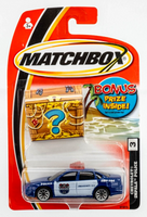 2005 Matchbox #3 Chevrolet Impala Police BLUE | EMERGENCY 911 BLUE TEXT | FSC