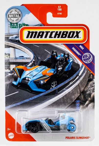 2020 Matchbox #57 Polaris Slingshot MIAMI BLUE | FSC