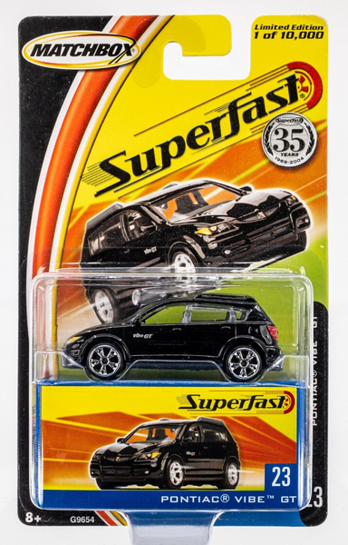 2004 Matchbox Superfast #23 Pontiac Vibe GT ABYSS (BLACK) | FSC