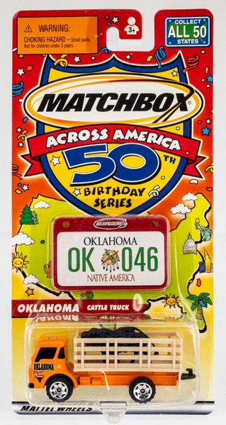 2002 Matchbox Across America Dodge Cattle Truck ORANGE | OKLAHOMA | FSC