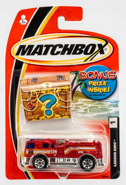 2005 Matchbox #1 Ladder King RED | MBFD 59 | FSC