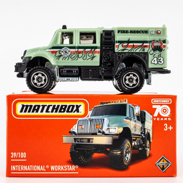 2023 Matchbox Power Grabs #39 International Workstar Brushfire GREEN | FSB