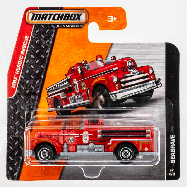 2014 Matchbox #77 Seagrave Fire Engine RED | FSSC