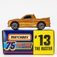 1997 Matchbox Gold Challenge #13 The Buster GOLD METALLIC | BOXED