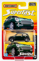 2006-2007 Matchbox Superfast #12 Mini Cooper S BRITISH RACING GREEN | FSC