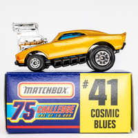 1997 Matchbox Gold Challenge #41 Cosmic Blues GOLD METALLIC | BOXED