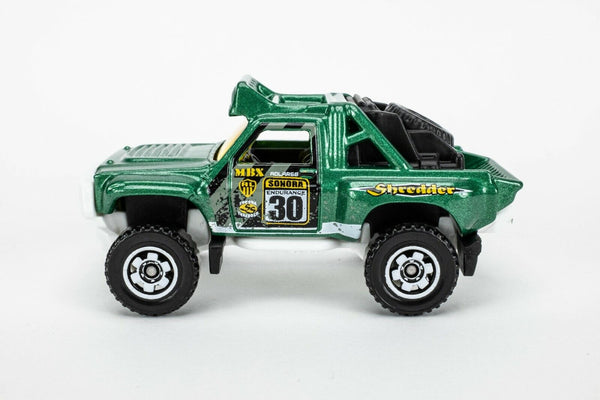 2018 Matchbox #107 Sonora Shredder GREEN METALLIC / MINT