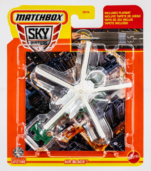 2024 Matchbox Sky Busters #18 Air Blade WHITE | GREEN | FSC