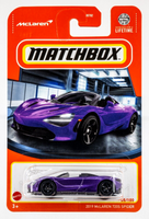 2024 Matchbox #85 2019 McLaren 720S Spider MAUVINE BLUE (PURPLE) | FSC