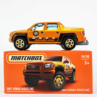 2022 Matchbox Power Grabs #96 2007 Honda Ridgeline ORANGE METALLIC | FSB