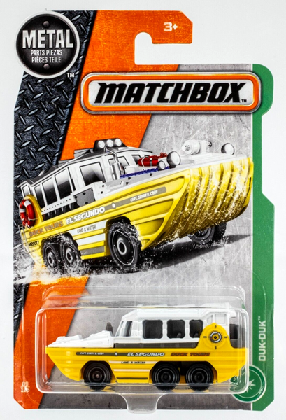 2017 Matchbox #89 Duk Duk WHITE | YELLOW | EL SEGUNDO DUCK TOURS | FSC