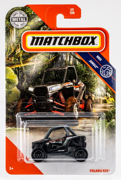 2020 Matchbox #59 Polaris RZR (XP 1000) MATTE BLACK | RED | FSC