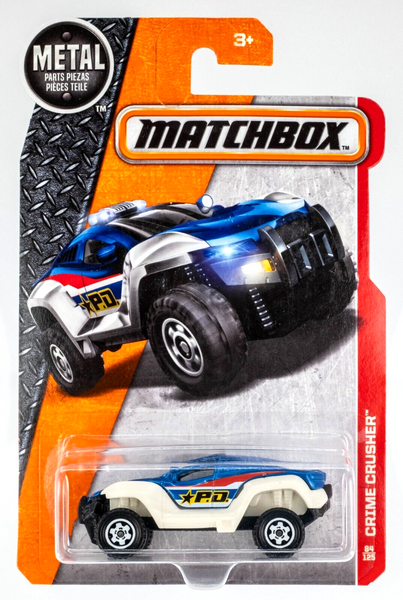 2016 Matchbox #84 Crime Crusher BLUE METALLIC | P.D. | MOC