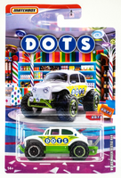 2020 Matchbox Candy Cars #6 Volkswagen Beetle 4x4 WHITE PEARL | DOTS | FSC