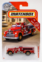 2019 Matchbox #55 Seagrave Fire Engine RED | FD STATION No.3 VOLUNTEER | FSC