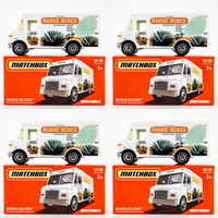 2024 Matchbox Power Grabs #20 Express Delivery WHITE | 4-PACK LOT | FSB