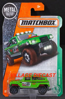 2017 Matchbox #103 Ridge Raider BRIGHT GREEN / SHELTY RACING / MOC