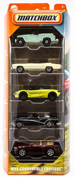 2025 Matchbox MBX Convertible Cruisers 5-Pack | Cadillac | Ford | Buick | FSB