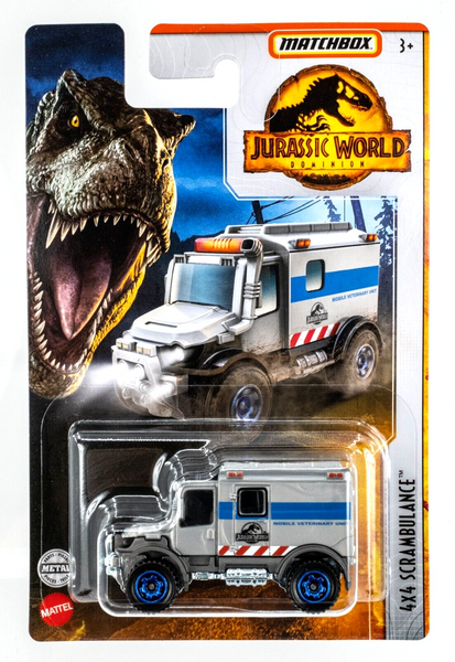 2022 Matchbox Jurassic World Dominion 4x4 Scrambulance GREY | FSC