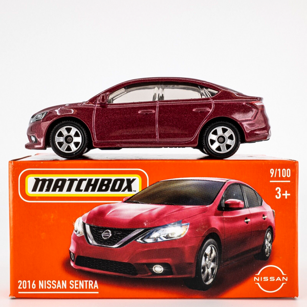 2024 Matchbox Power Grabs #9 2016 Nissan Sentra CAYENNE RED PEARL METALLIC | FSC