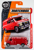 2017 Matchbox #87 '95 Custom Chevy Van RED | TIRE + GAS CANS VARIANT | FSC