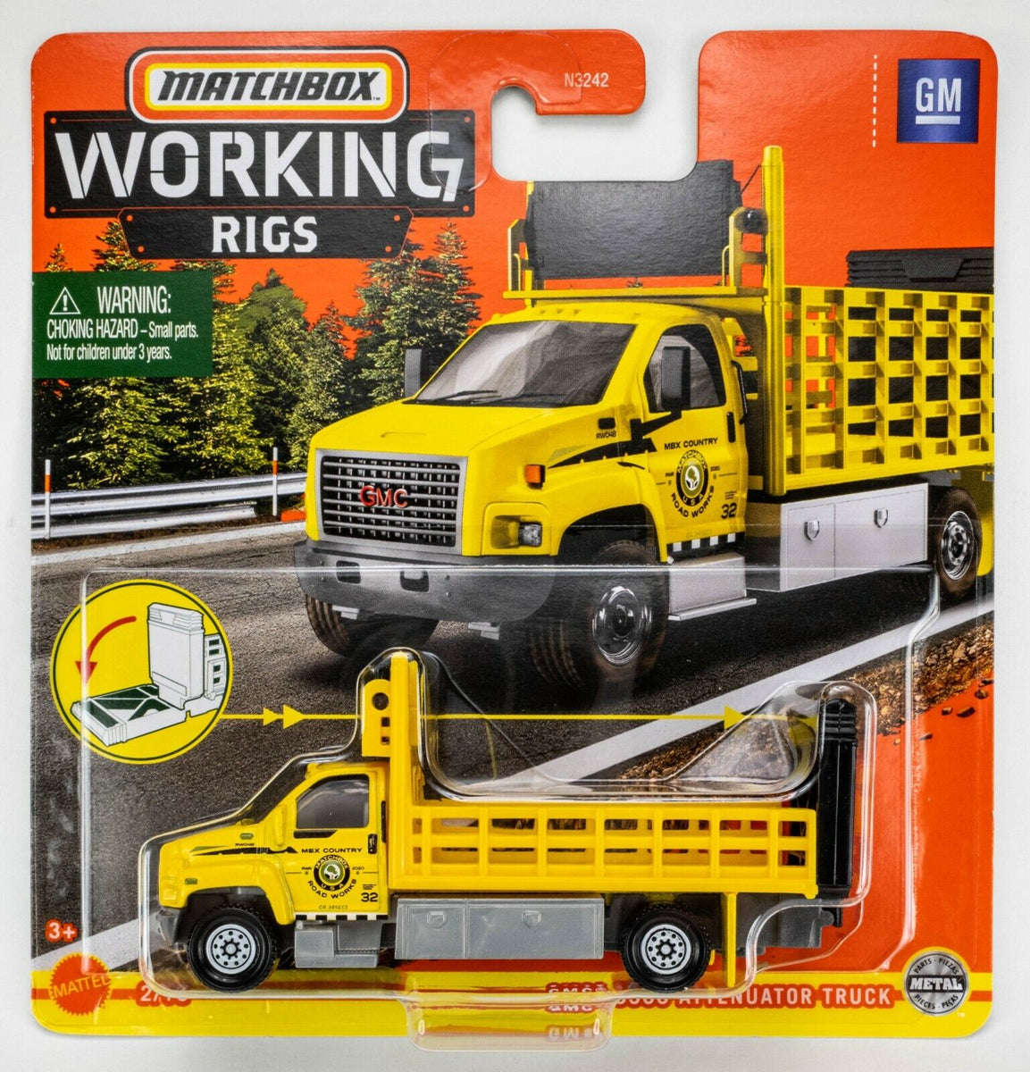 Matchbox Yellow Rigs 2021 Matchbox Working Rigs #2 GMC 3500 Attenuator YELLOW | MBX COUNTRY ...