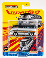 2020 Matchbox Superfast #04 '59 Volkswagen Microbus WHITE | FLOWER POWER | FSC