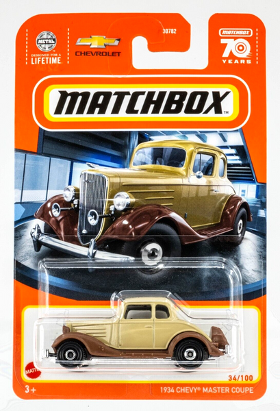 2023 Matchbox #34 1934 Chevy Master Coupe TAN | ORMOND BROWN | FSC